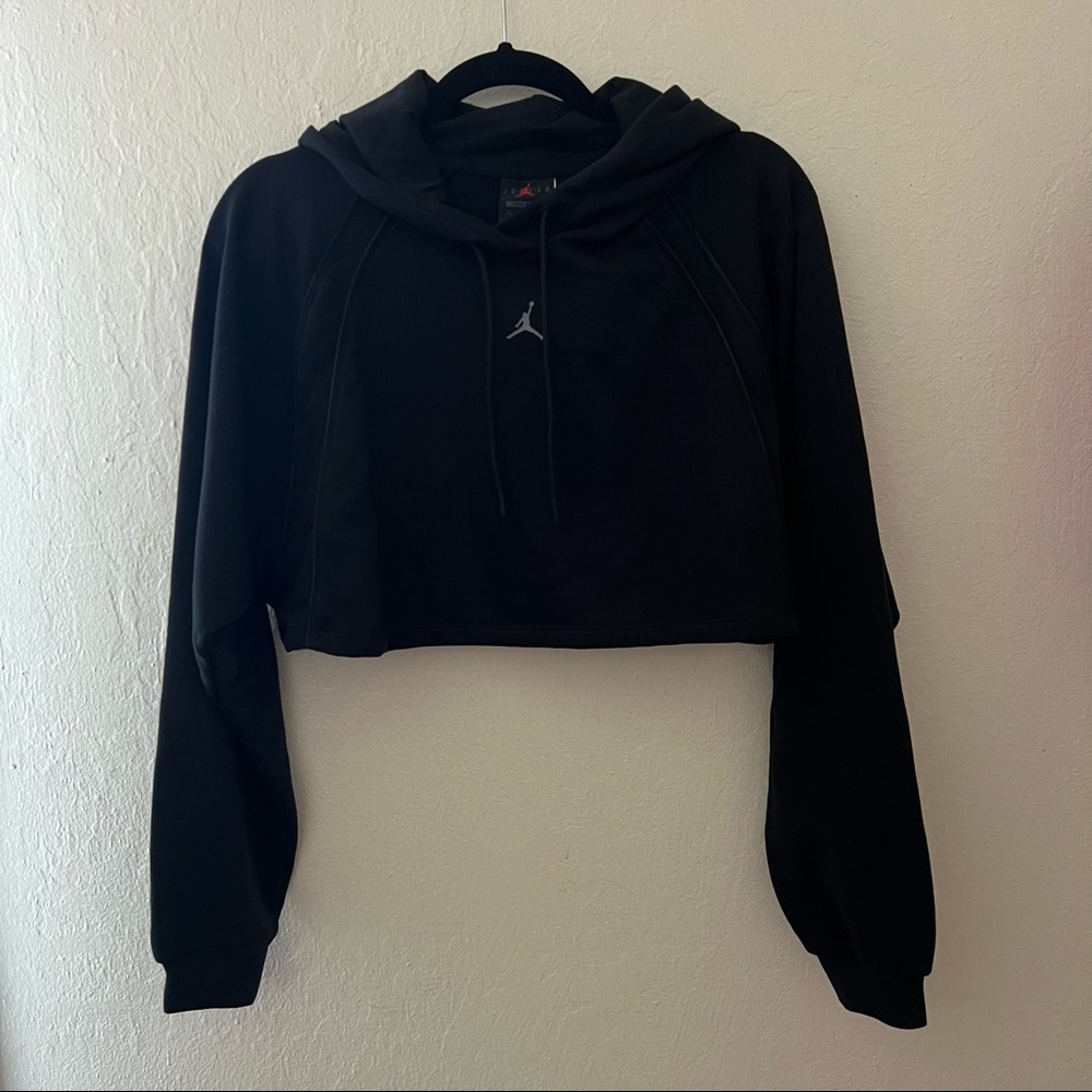 Jordan Sport Women's Cropped Pullover - Black